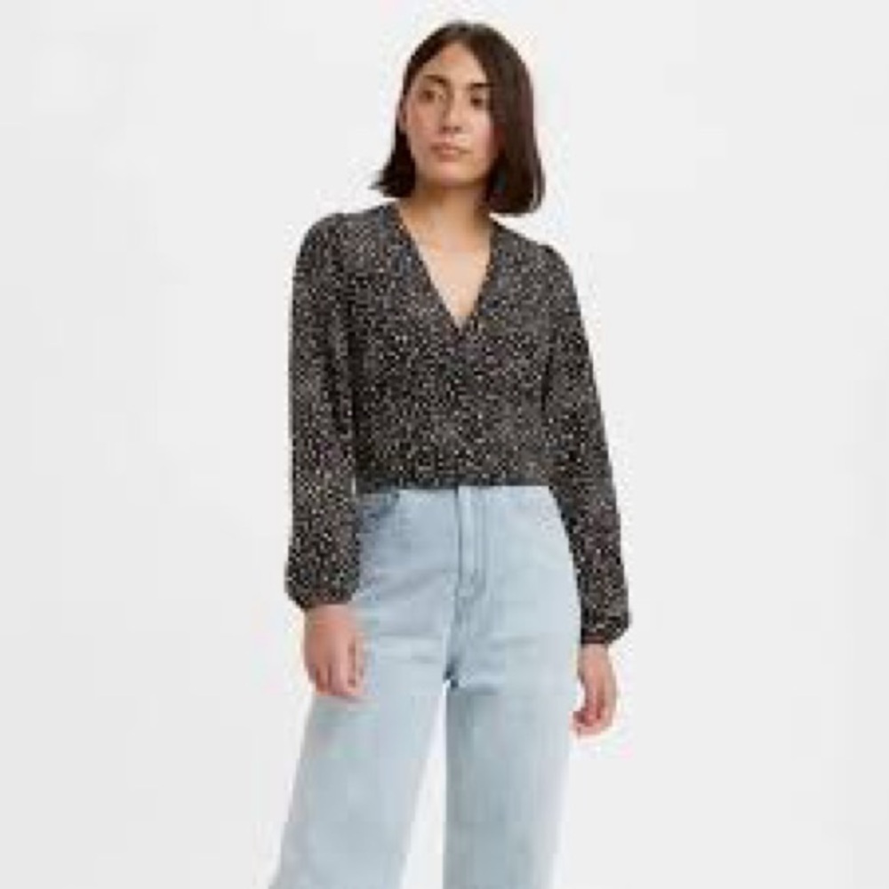 Levi's Navy Floral Top
